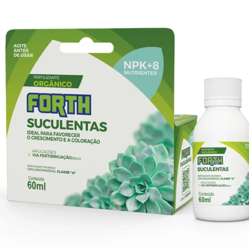 FERTILIZANTE ORGÂNICO CONCENTRADO PARA SUCULENTAS FORTH 60ML