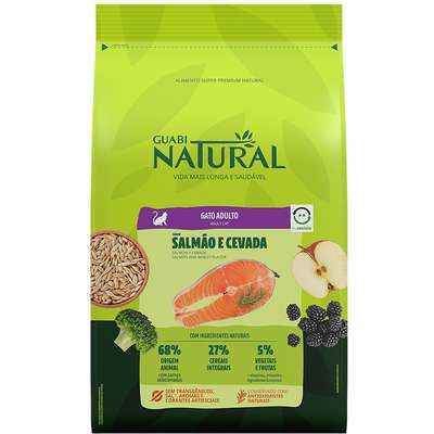 Guabi Natural Gato Adulto Salmao E Cevada 1,5Kg