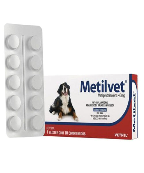 Metilvet 40Mg 10 Comprimidos