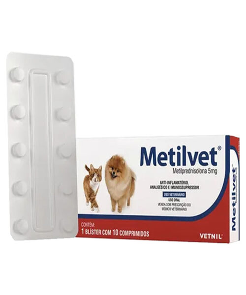 Metilvet 5Mg 10 Comprimidos