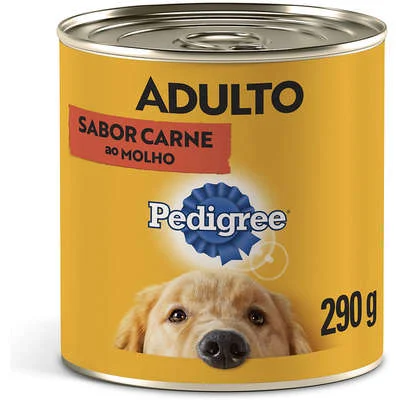 Pedigree Lata Pedaços Carne 290Gr