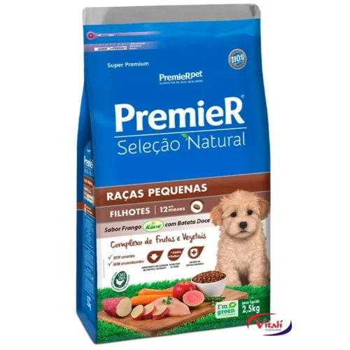 Premier Seleção Natural Filhote Raças Pequenas 2,5Kg