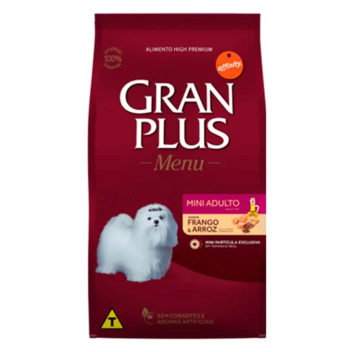 Ração GranPlus Menu Cães Adultos Frango e Arroz 15 kg