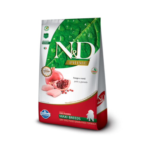 Ração N&D Grain Free para Cães Filhotes de Raças Grandes sabor Frango e Romã 10,1kg