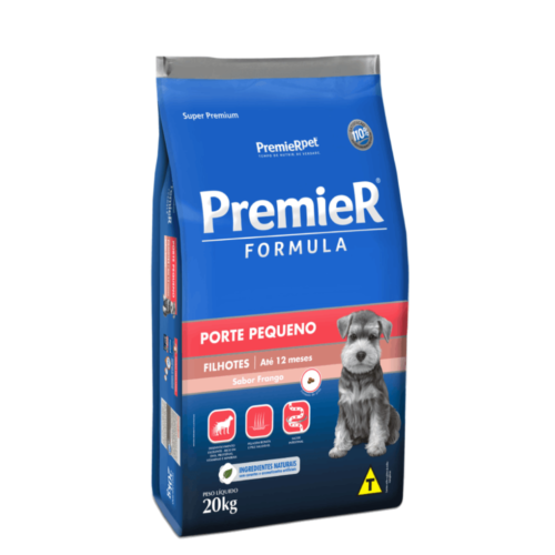 Ração Premier Formula Raças Pequenas Cães Filhotes Sabor Frango 20 kg