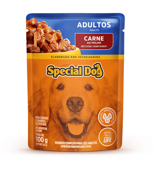 Sachê Special Dog Carne Para Cães Adultos 100G