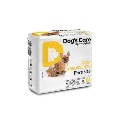 FRALDA MACHO DOG S CARE M 6UN