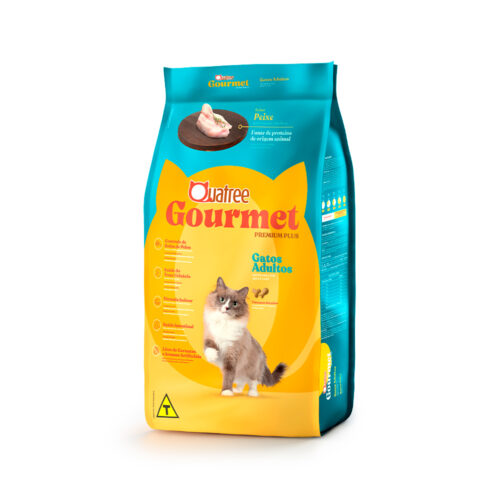 Quatree Gourmet Gatos Adultos Sabor Peixe 3Kg