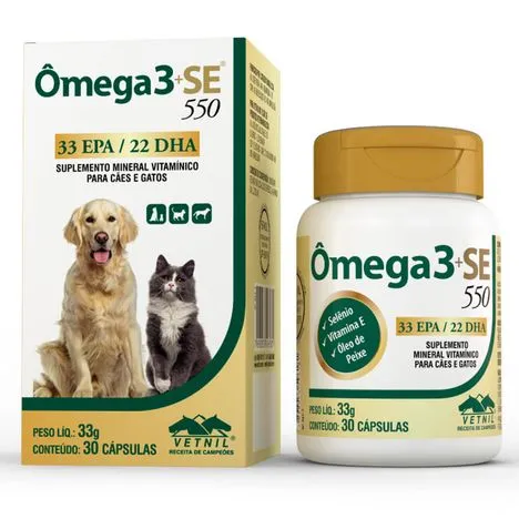 OMEGA 3 SE 550 VETNIL 30 CAPSULAS