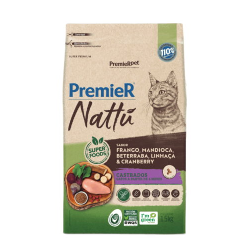 NATTU GATOS CASTR MANDIOCA1,5K