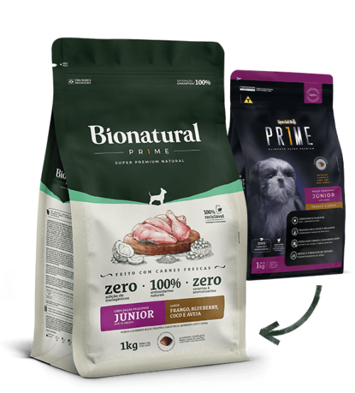 BIONATURAL CAES RAÇAS PEQUENAS JUNIOR FRANGO 2,5KG