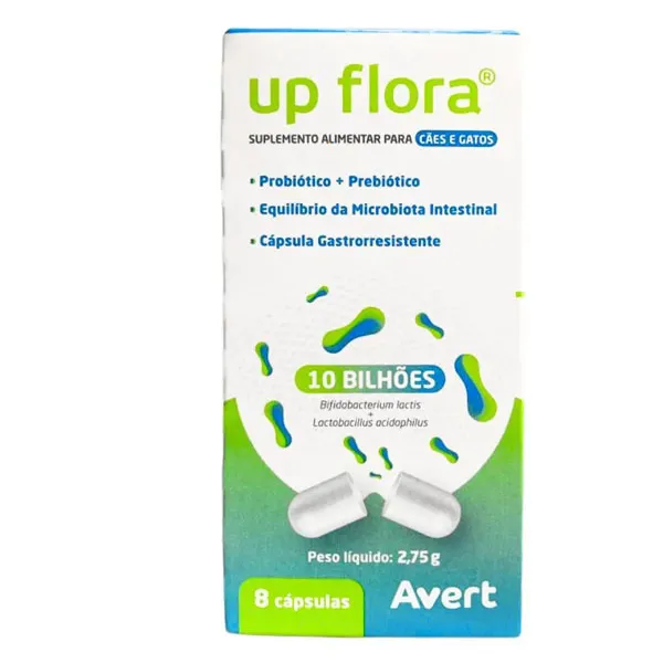 PROBIOTICO UP FLORA 2,75G 8 CAPSULAS